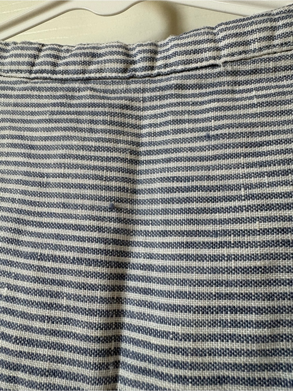 Faherty 100% Linen Isha Top Mini Blue Stripe - Picture 5 of 5